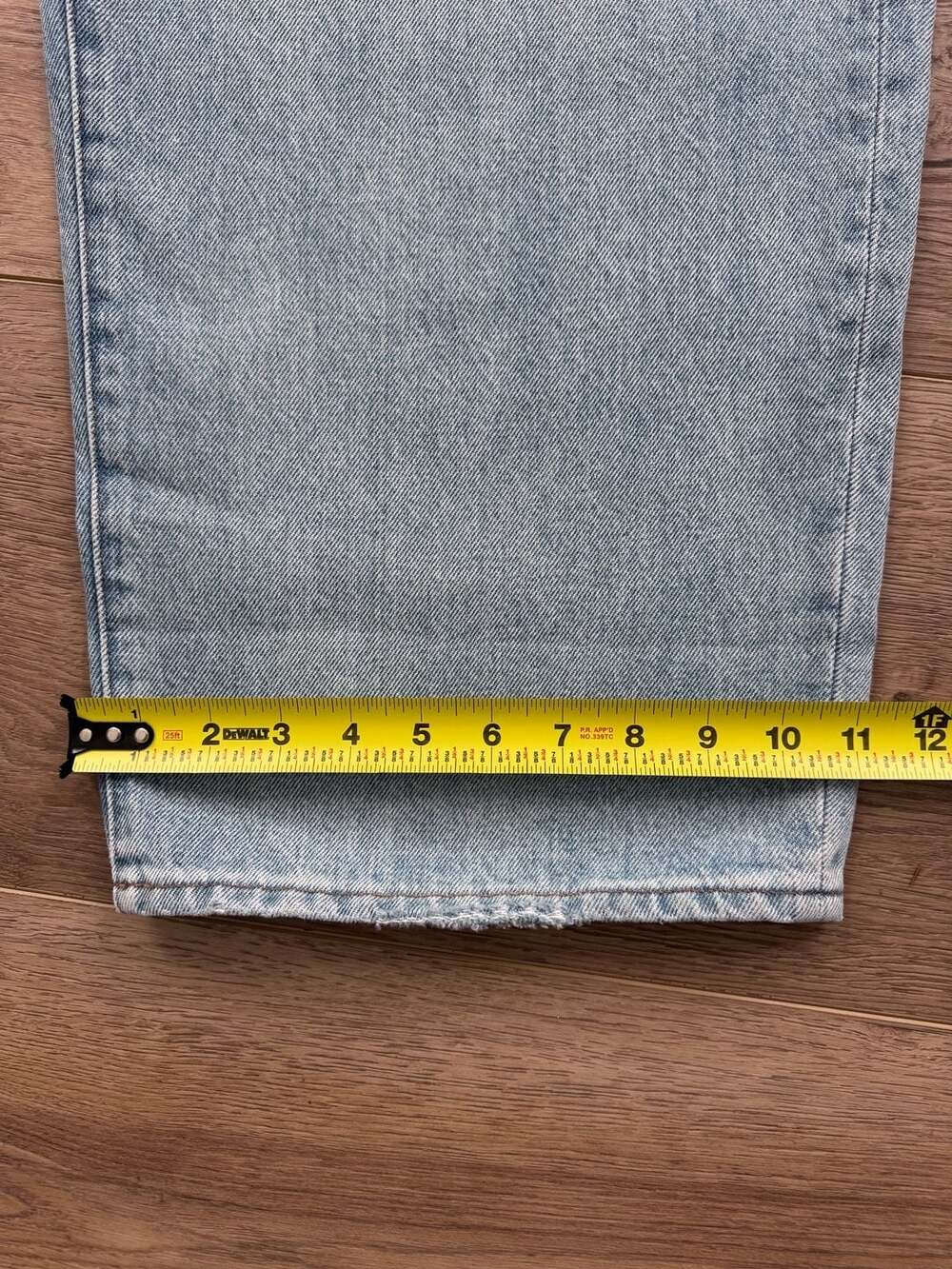 Madewell Low-Slung Straight Criss-Cross Waist Jeans 18W Light Wash NWT - Picture 8 of 14